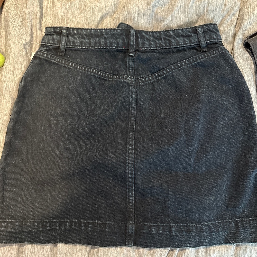 Urban outfitters black denim skirt